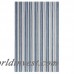 CompanyC Ticking Stripe Hand-Woven Blue/White Indoor/Outdoor Area Rug JXX2870